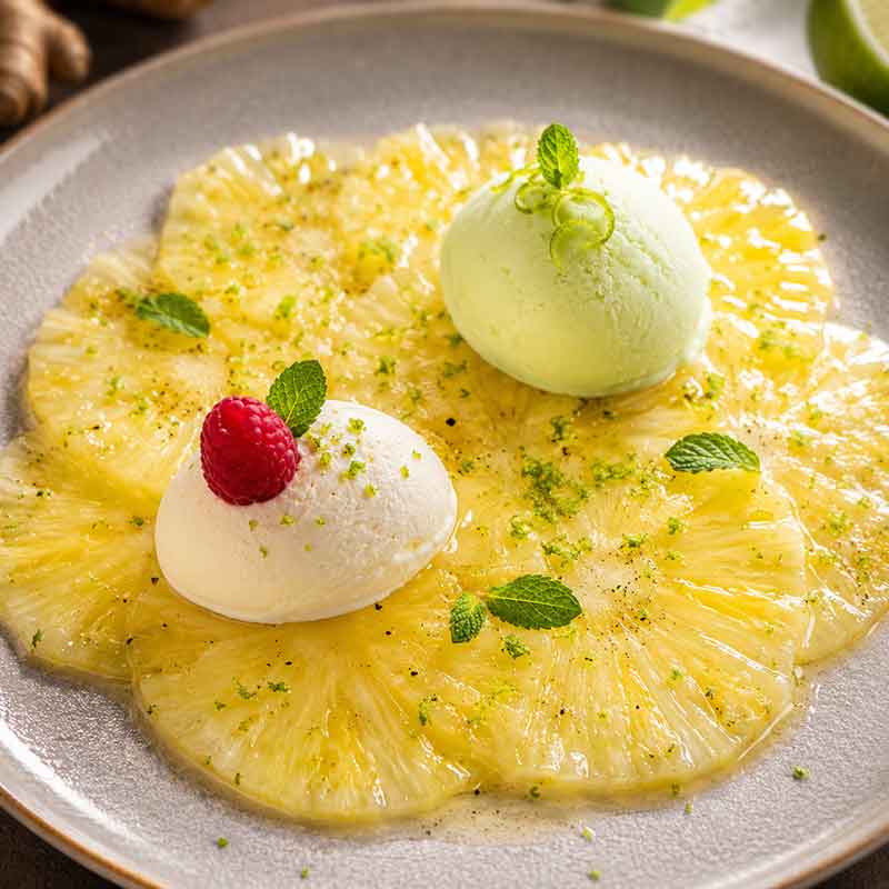 Carpaccio d’ananas